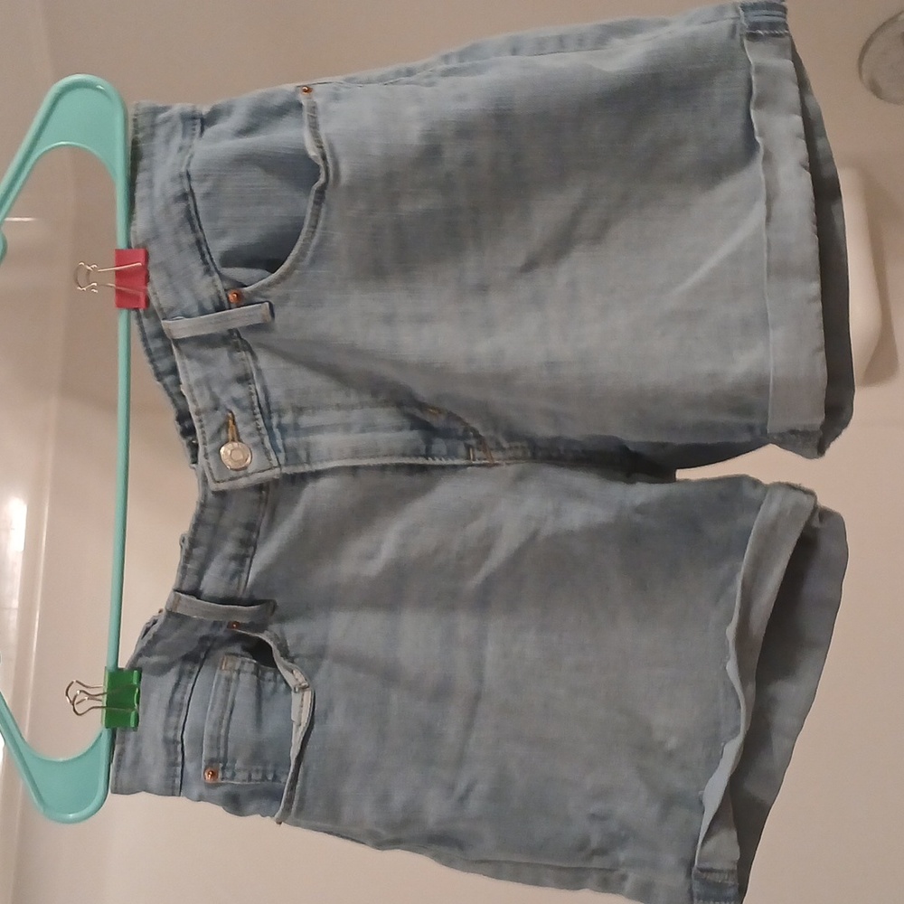 Light Wash Jean Shorts